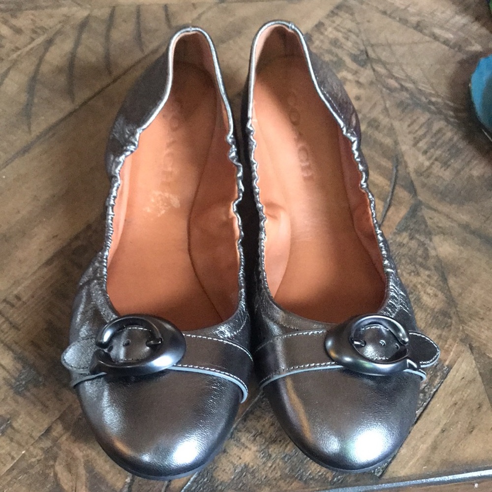 Coach Stanton Ballet Flats, Like New!